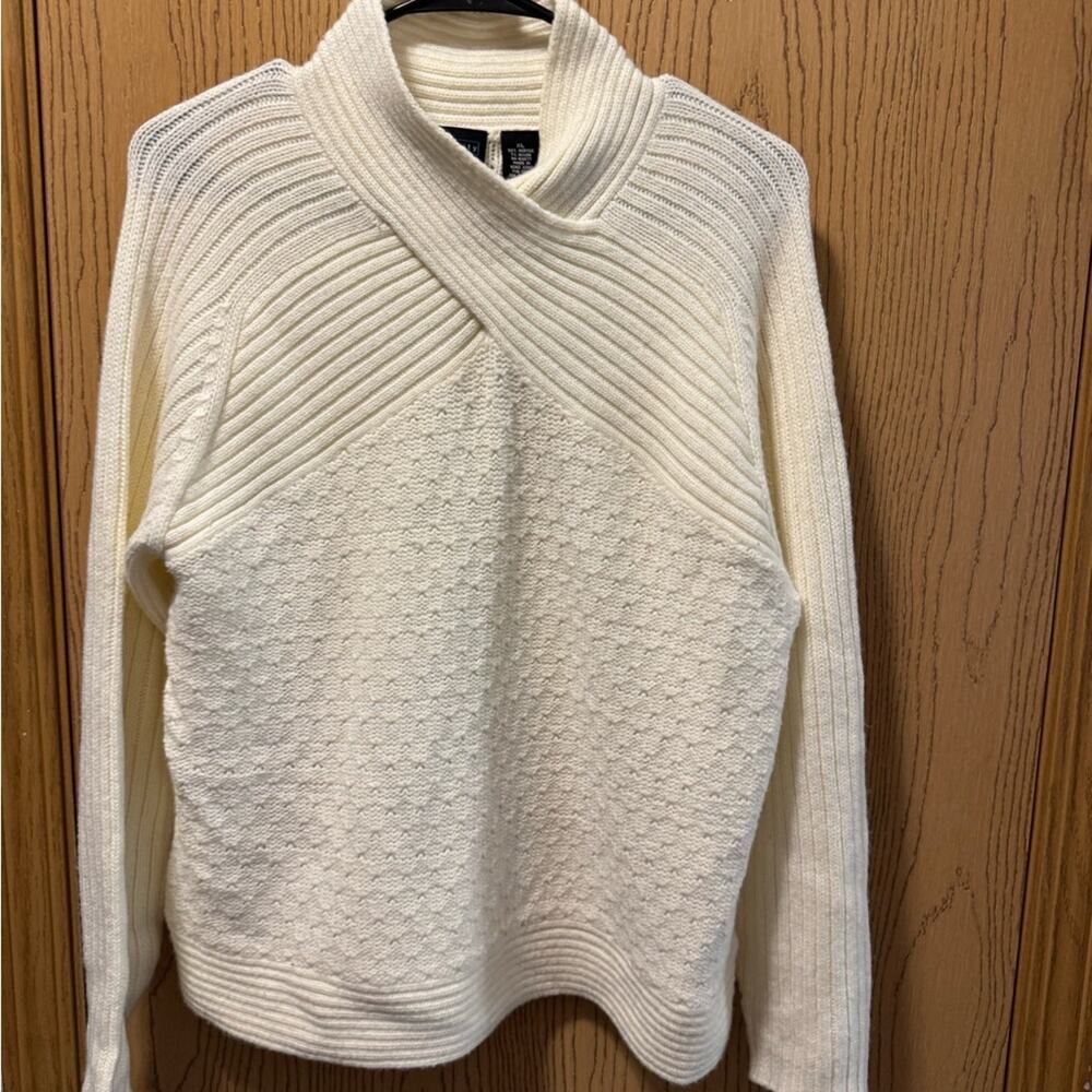 Relativity Cream Cowl Neck Sweater